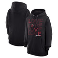 Women's G-III 4Her by Carl Banks  Black Miami Heat Basketball Love Fleece Pullover Hoodie