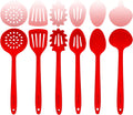 Culinary Couture Red Silicone Cooking Utensils Set ¨C Sturdy Steel