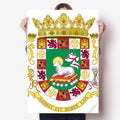 Puerto Rico National Emblem Sticker Decoration Poster Playbill Wallpaper Window Decal