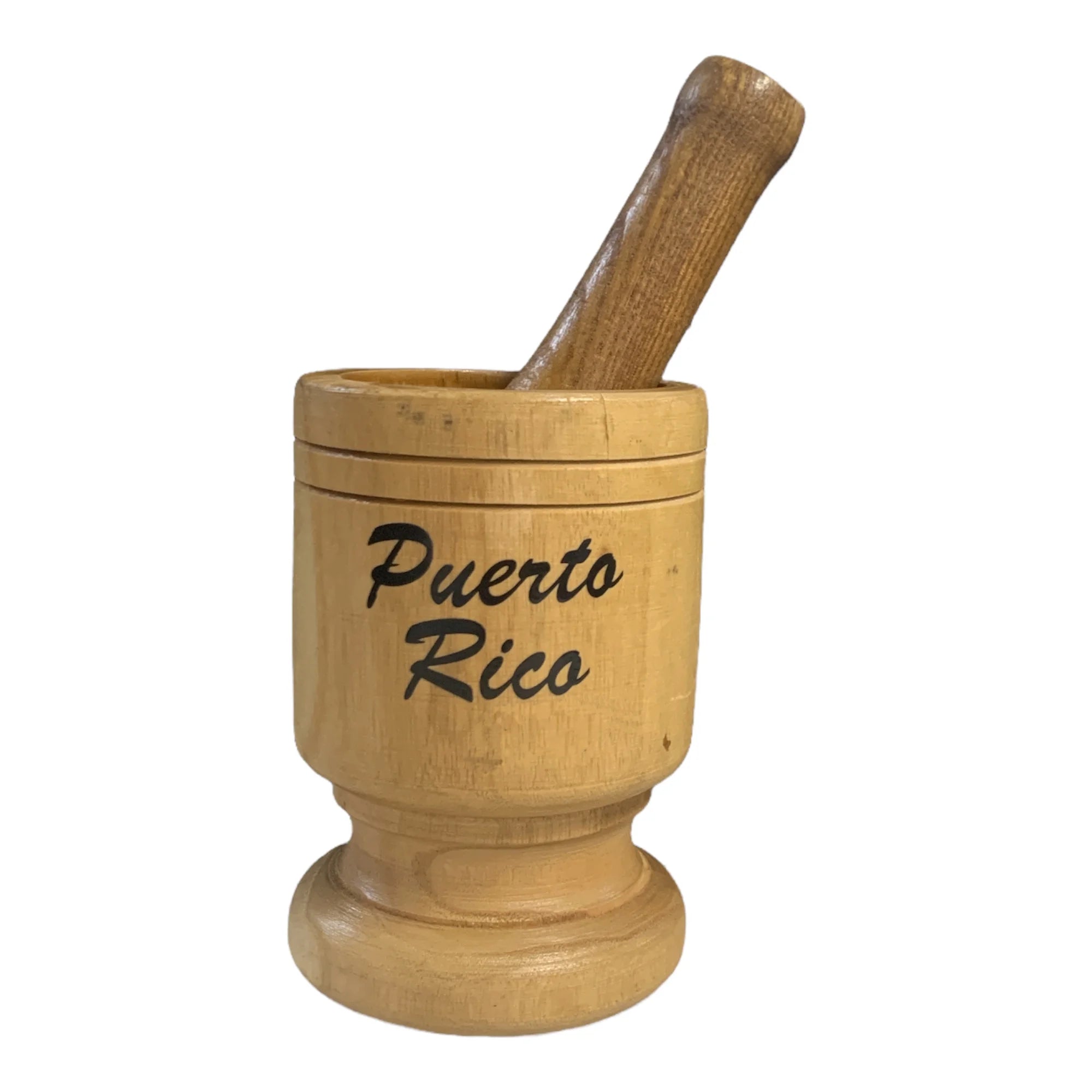 Wooden  Mortar Puerto Rico Small Pilon
