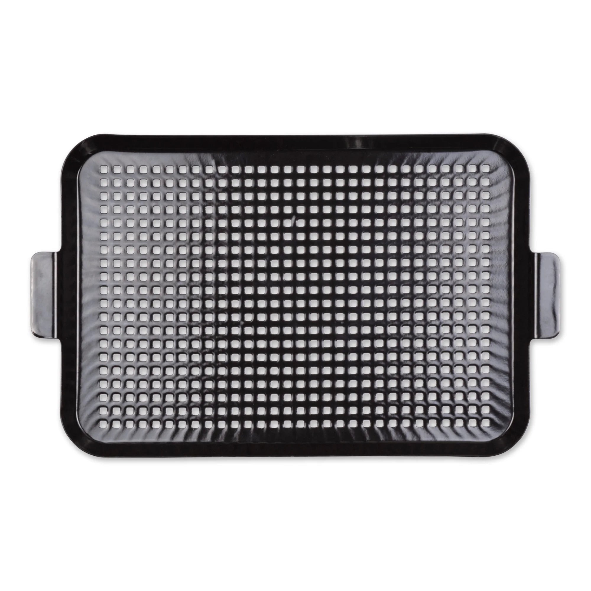 Porcelain Coated Steel Grill Topper Black Large 19.50x11.75x0.63