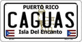 Smart Blonde BP-2822 3 x 6 in. Caguas Puerto Rico Novelty Metal Bicycle Plate