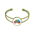 Gender Difference Australian Rainbow Equality Bracelet Bangle Retro Open Cuff Jewelry