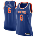 Women's Nike Kristaps Porzingis Blue New York Knicks Swingman Jersey - Icon Edition
