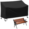 Outdoor Bench Cover, Heavy Duty 3-Seater Patio Bench Furniture Cover, All Weather Resistant Bench Cover for Patio Furniture, 63.8 x 26 x 35