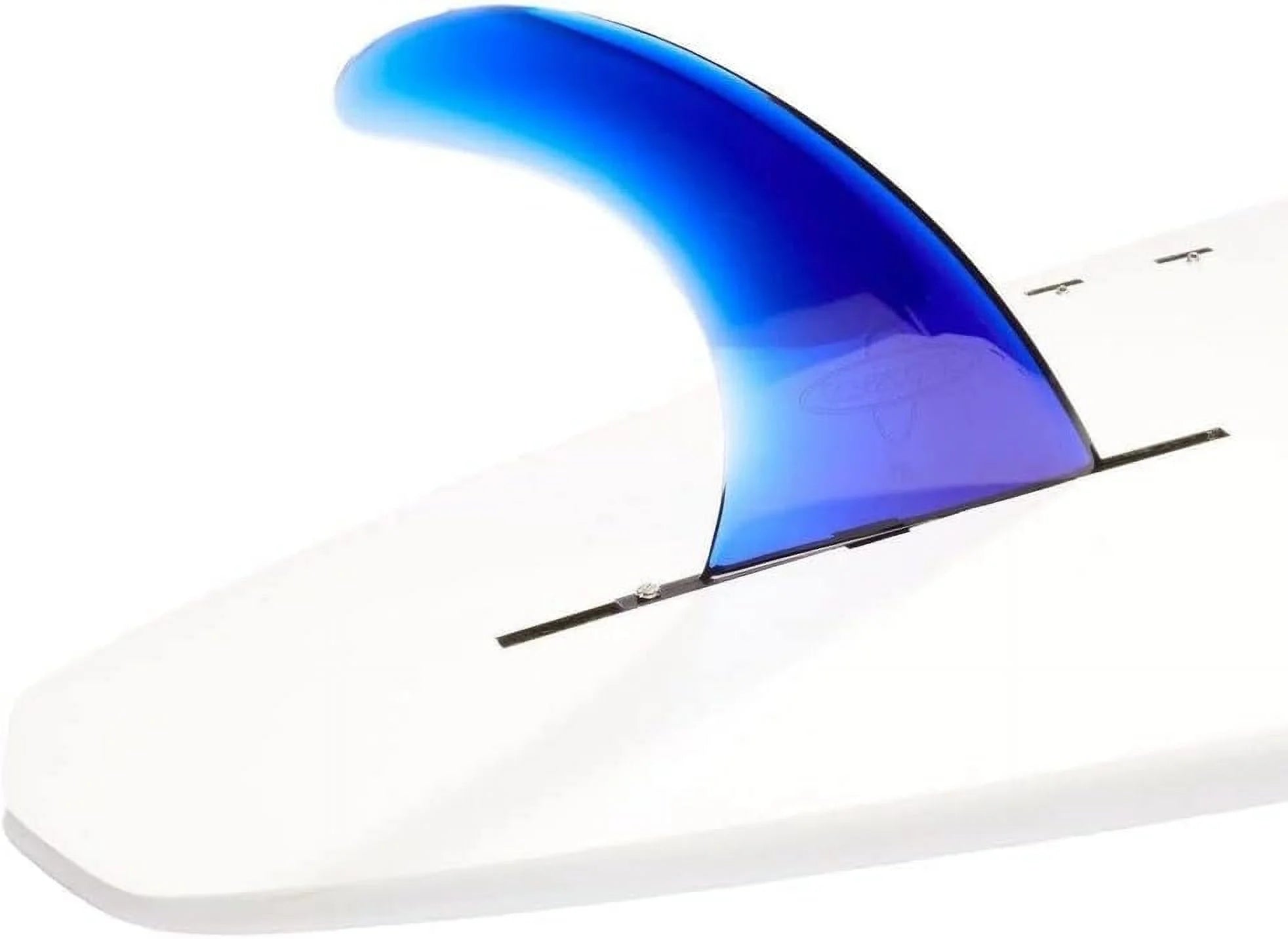 Signature Surf Single Center Fin For Longboard Surfboard Blue Polycarbonate