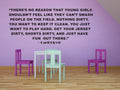 Theres No Reason That Young Girls Shouldnt Feel Like They Cant Smash People On The Field. Nothing Dirty. Carli Lloyd Sports Motivation Life Quote Custom Wall Decal Vinyl Sticker 12 Inches X 18 Inches