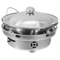 Qumonin Portable Stainless Steel Hot Pot & Stove for Camping & Picnic