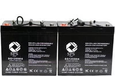 SPS Brand 12V 55 Ah Replacement Battery for Fortress Scientific 760 22NF (Terminal i4) (2 Pack)