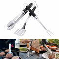 Feastival Gift! YOHOME Outdoor Camping BBQ Stainless Steel Combination Barbecue Three-piece Accessories Picnic Tool fork Shovel Clip