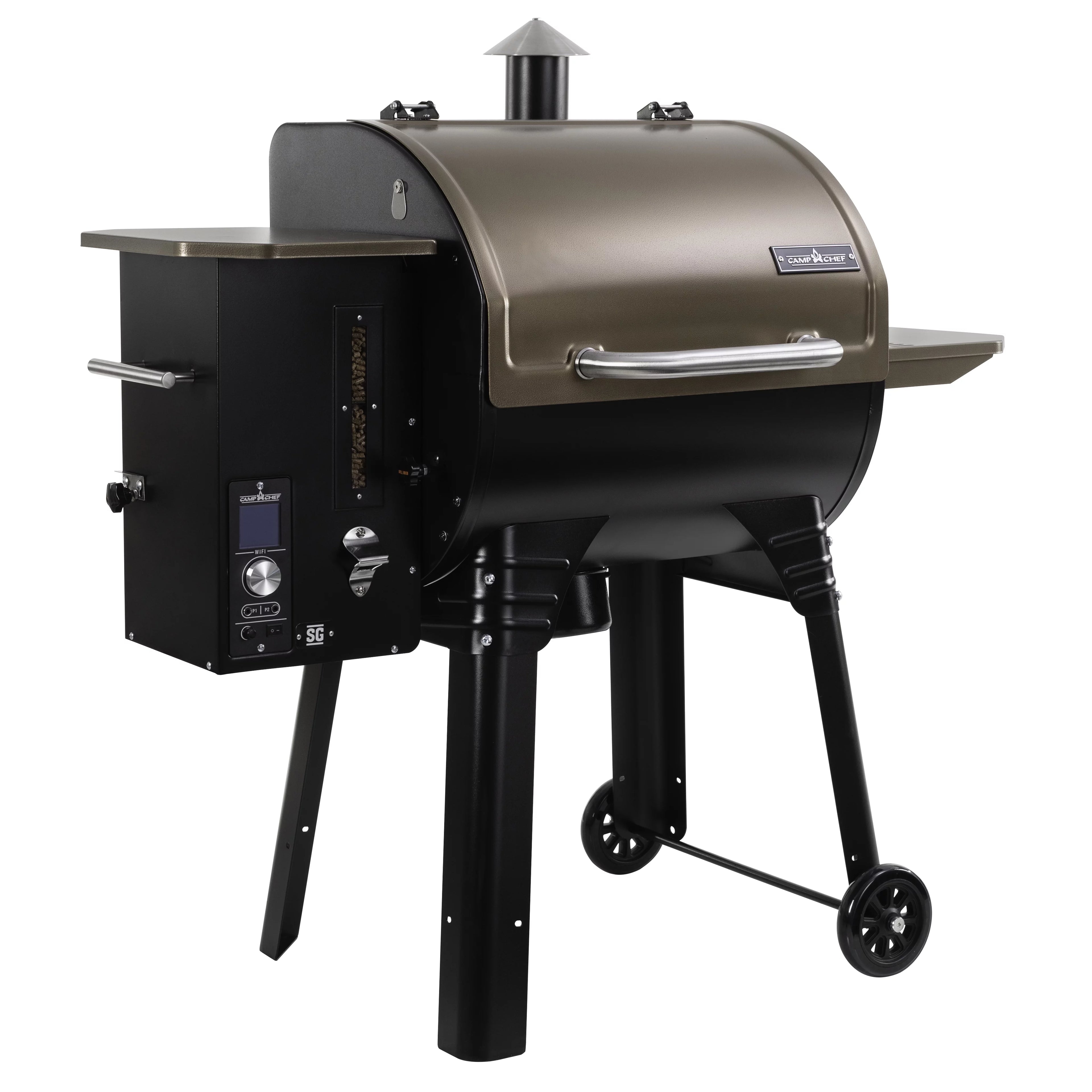 Camp Chef SmokePro SG 24 WiFi Pellet Grill - PG24SGCB, Bronze Smoker and Grill with App Control