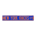 Blue New York Knicks 6 x 36 Steel Street Sign