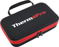 ThermoPro TP99 Hard Carrying Case Storage Bag for TP-20, TP-08S, TP-07 Wireless Remote Digital Cooking Food Meat Thermometer, Shockproof Waterproof Black Travel Protective Case/Box/Organizer