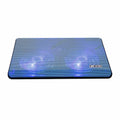 Andoer High-performance Laptop Cooler Laptop Cooling Pad Double Fans Cooler with Two USB Ports Support for Laptops Under 17 inch Blue