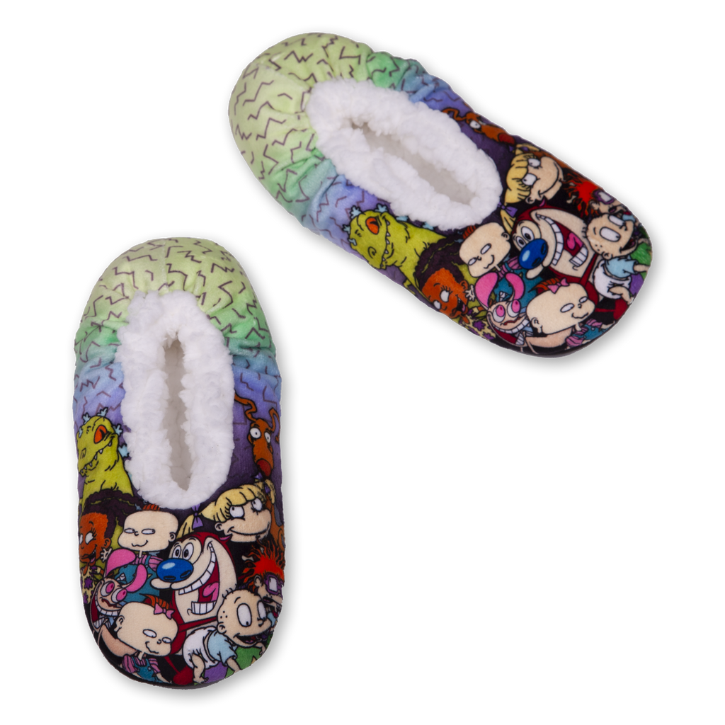 Adult's Rugrats Slipper Socks with Gripper Bottoms