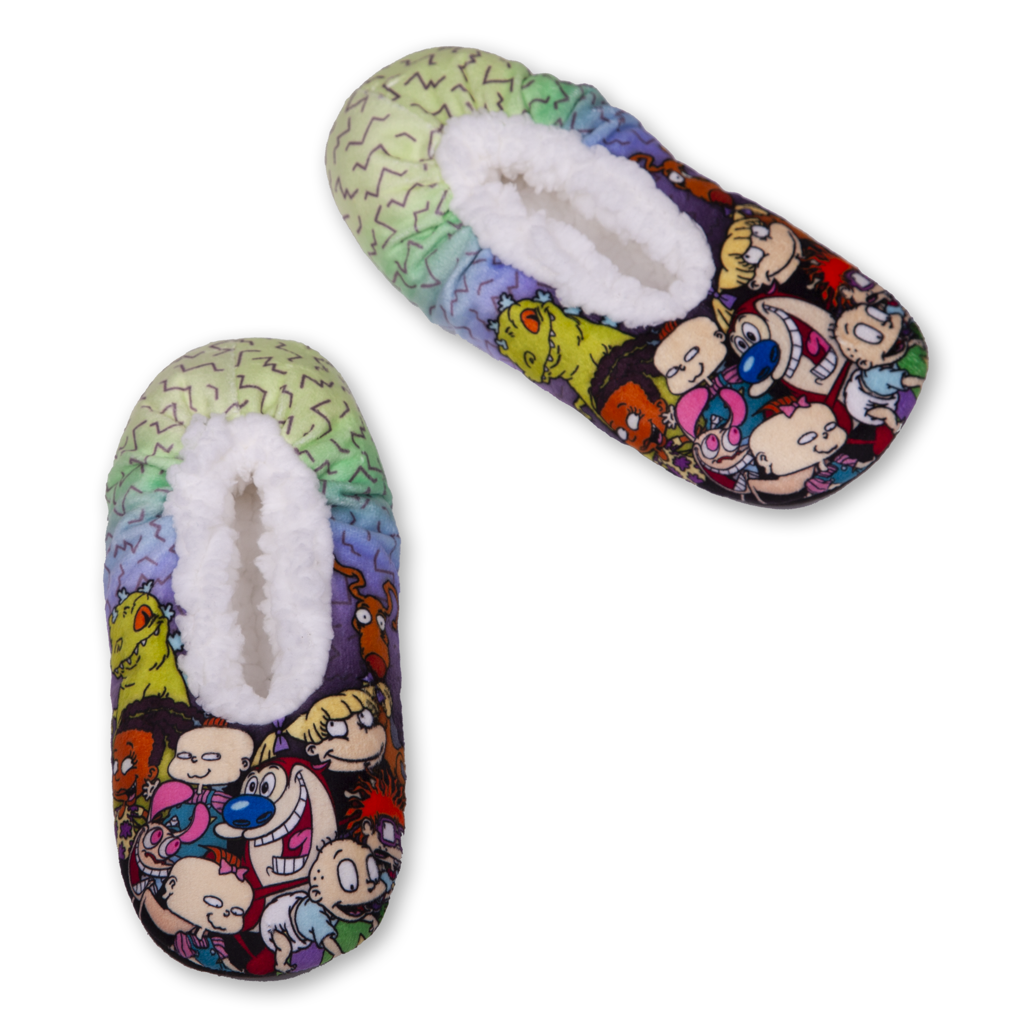 Adult's Rugrats Slipper Socks with Gripper Bottoms