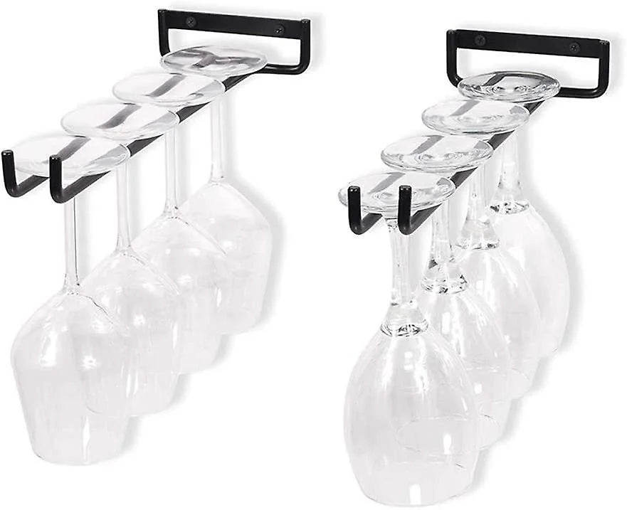 Set Of 2 Glass Holder Hanging Glasses Holder For Wine Glass, Beer Glass - 30cm