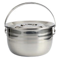 Qumonin Stainless Steel Camping Soup Pot with Lid - 70 oz.