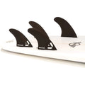 DORSAL Surfboard Fins Hexcore Quad Set (4) Honeycomb FCS Compatible Black
