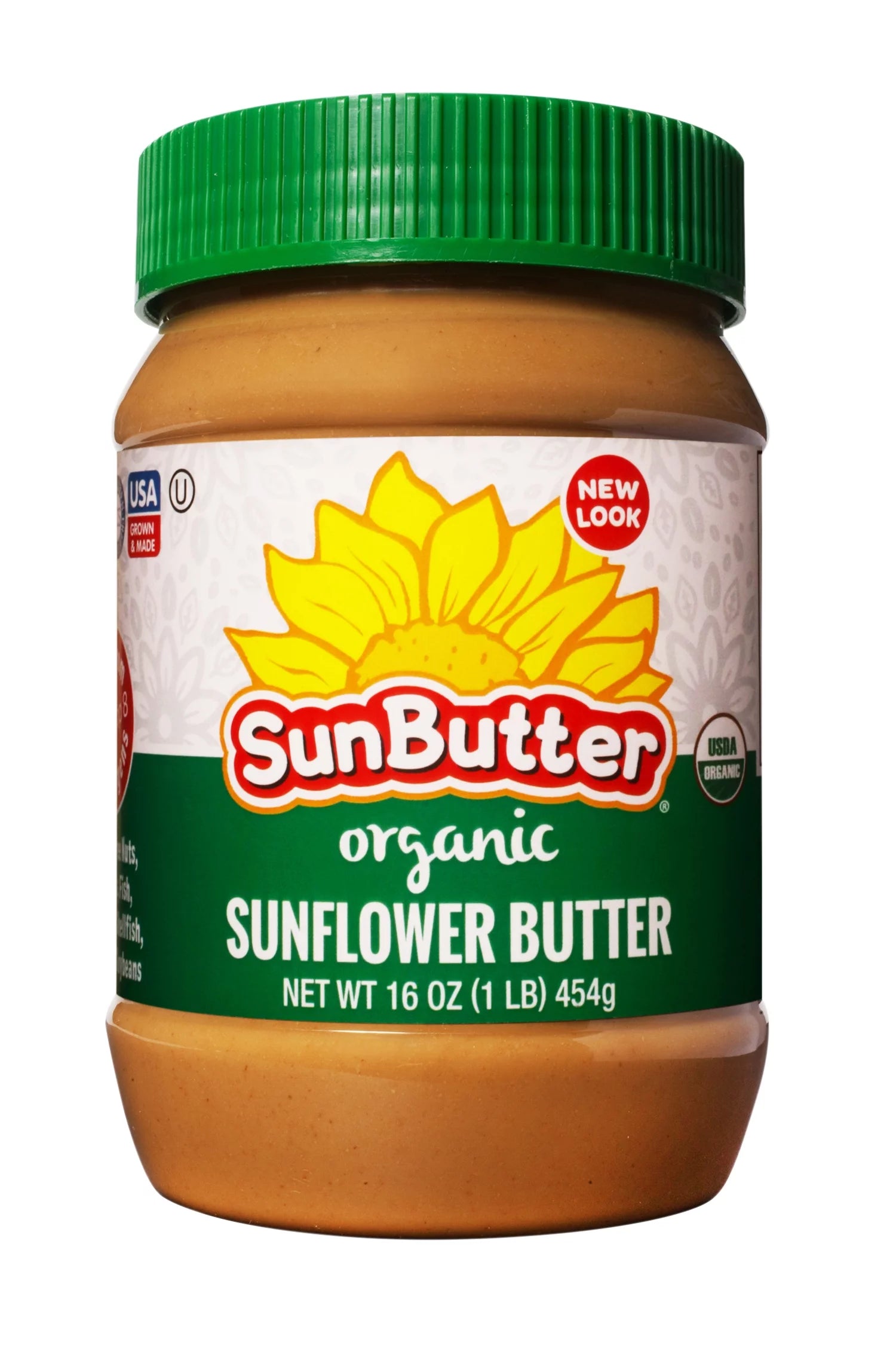 SunButter Organic Sunflower Butter, Regular 16 oz Jar