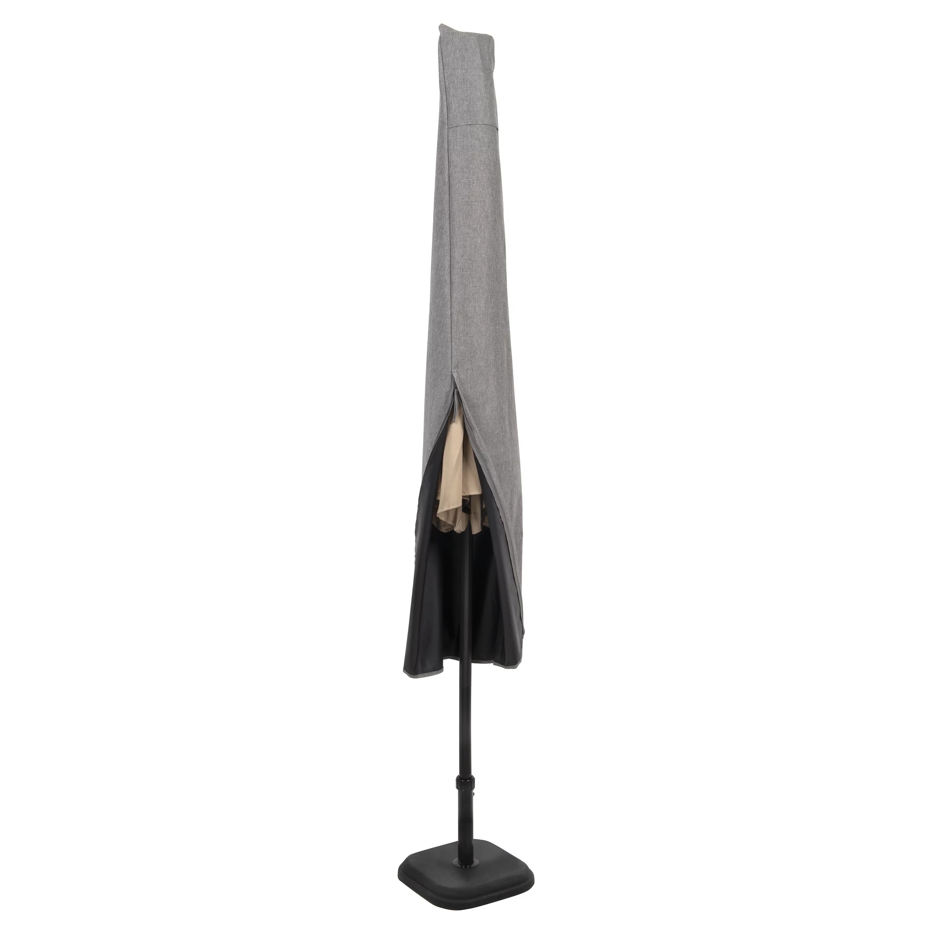 Modern Leisure Garrison Patio & Market Umbrella Cover, 21L x 8W x 73H, Granite Gray