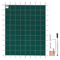 VEVOR Inground&nbsp;Pool Safety Cover, 20&nbsp;ft&nbsp;x 42 ft&nbsp;Rectangular Winter Pool Cover,&nbsp;Triple Stitched,Good Rain Permeability, Installation Hardware Included, Green