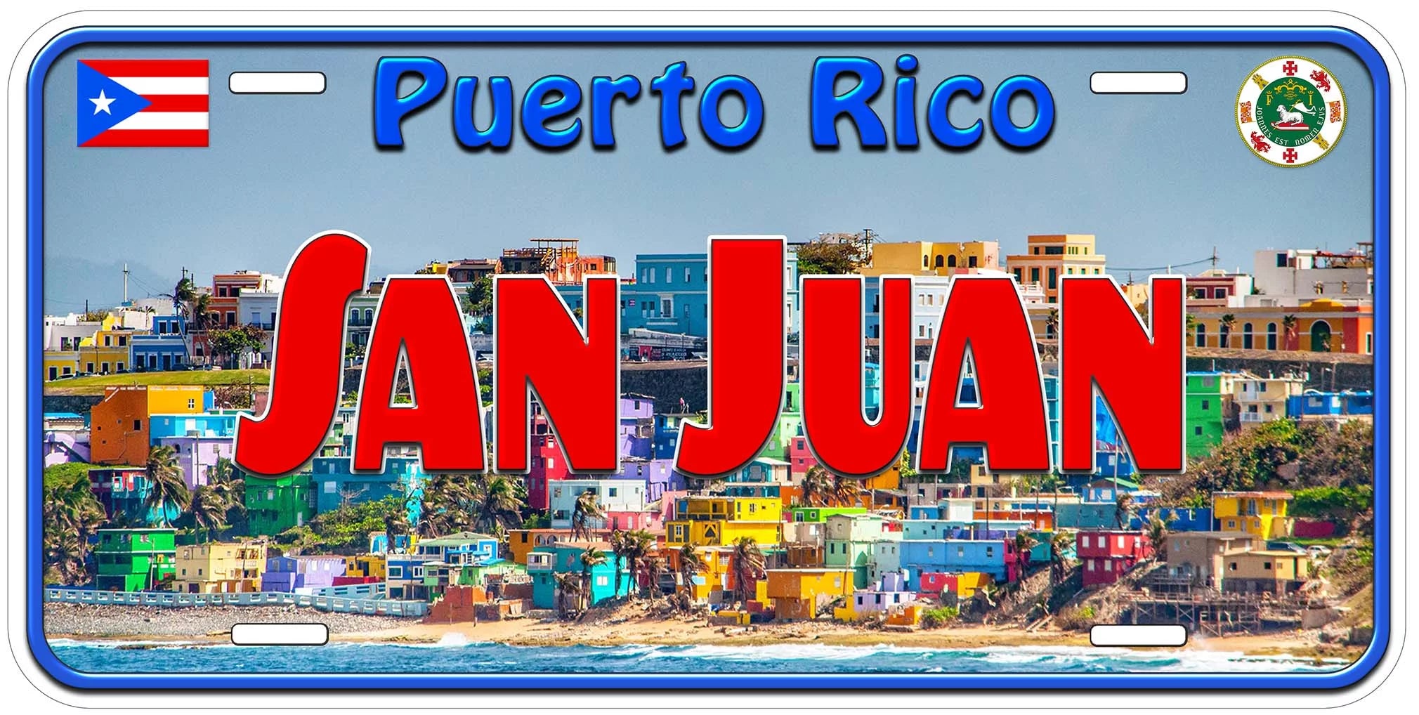 San Juan Puerto Rico SJ01 Novelty Car License Plate