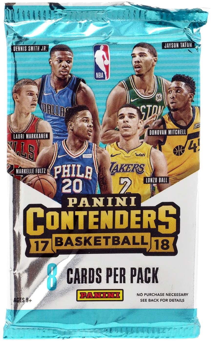 NBA Panini 2017-18 Contenders Basketball Trading Card BLASTER Pack (8 Cards)