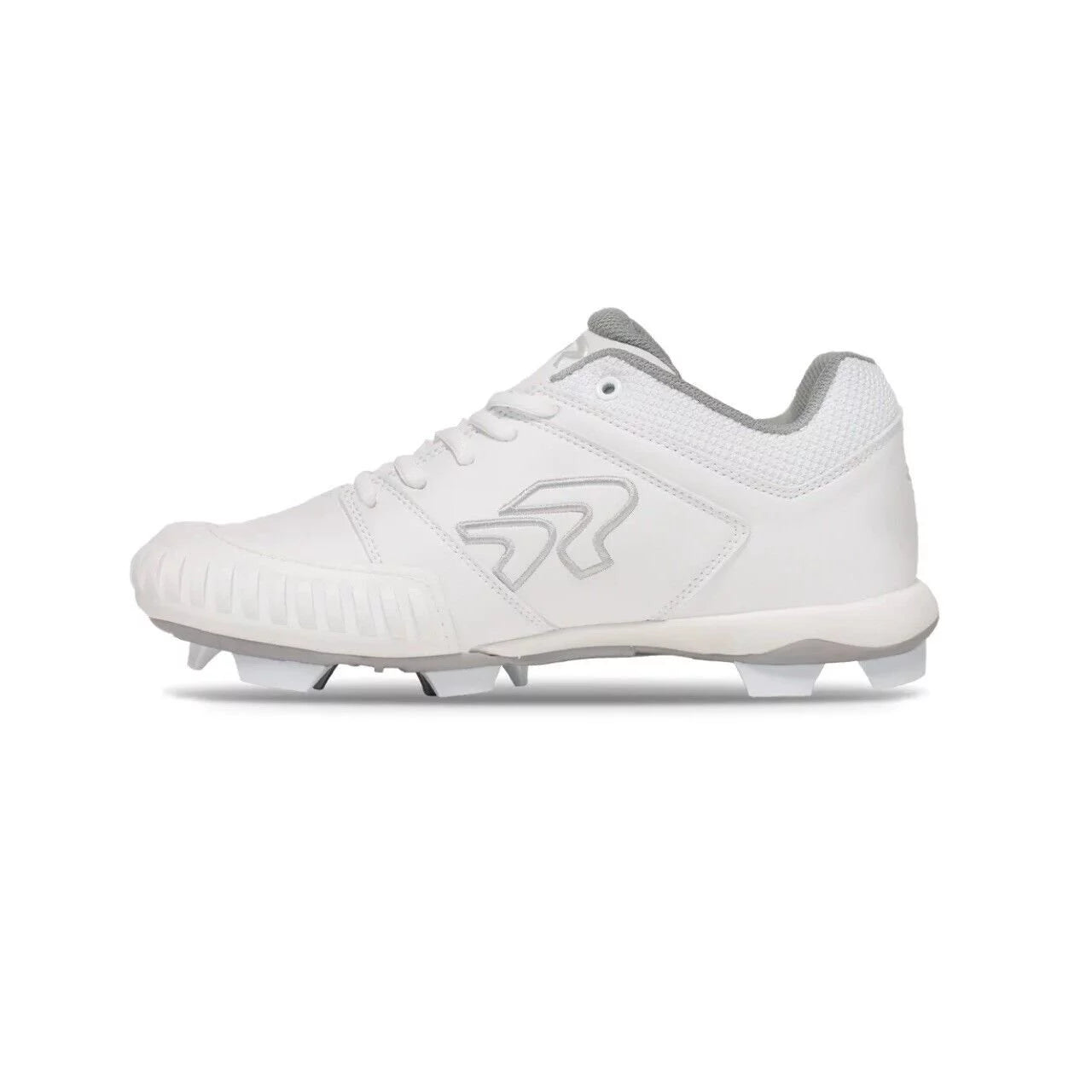 Softball Cleat Ringor Flite With Pitching Toe Molded Women's Softball- White
