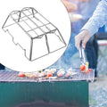Colaxi Campfire Cooking Stand Grill Racks Practical Folding Rack Stainless Steel for Frying Pans Stew Pots BBQ Camping