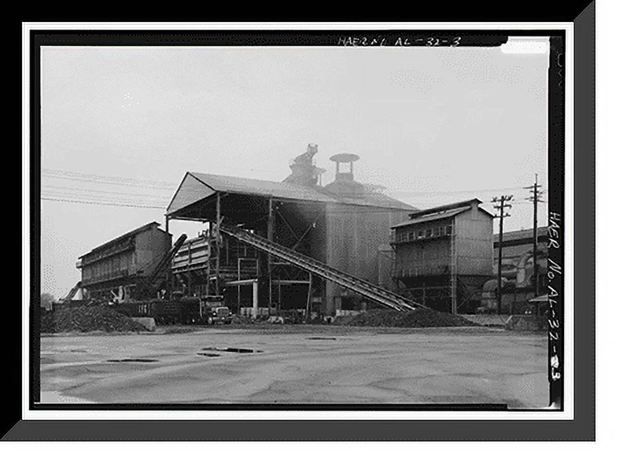 Historic Framed Print, United States Pipe & Foundry Company Plant, 2023 St. Louis Avenue at I-20/59, Bessemer, Jefferson County, AL - 3, 17-7/8 x 21-7/8