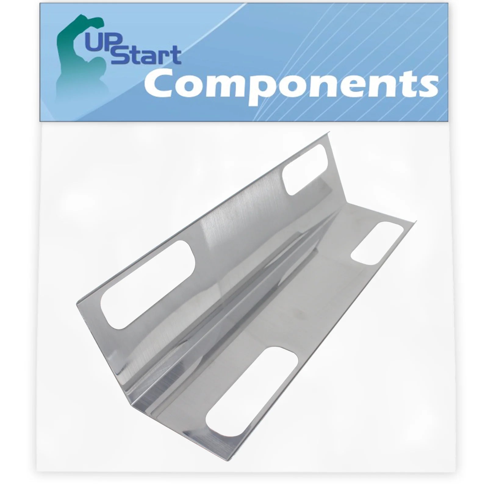 BBQ Grill Heat Shield Plate Tent Replacement Parts for Ducane 3200 - Compatible Barbeque Stainless Steel Flame Tamer, Guard, Deflector, Flavorizer Bar, Vaporizer Bar, Burner Cover 15 3/8