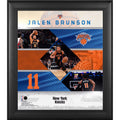 Jalen Brunson New York Knicks Framed 15 x 17 Stitched Stars Collage