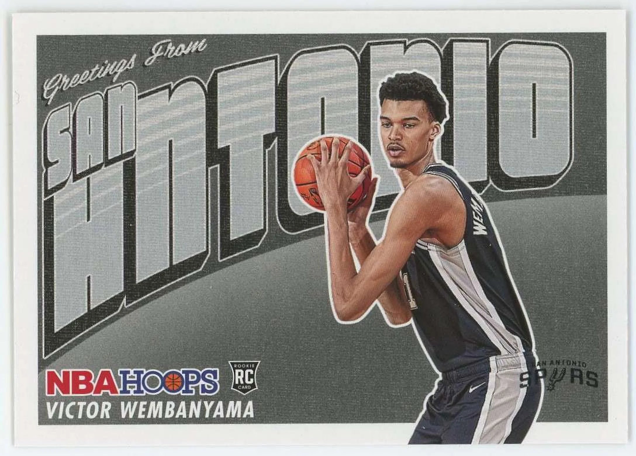 NBA 2023-24 Panini Hoops Rookie Greetings Victor Wembanyama #1 (Rookie)