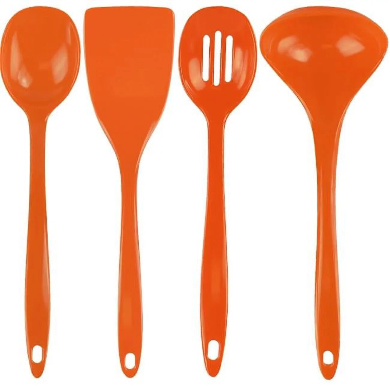 Calypso Basics by Reston Lloyd, 4pc Melamine Utensil Set, Orange