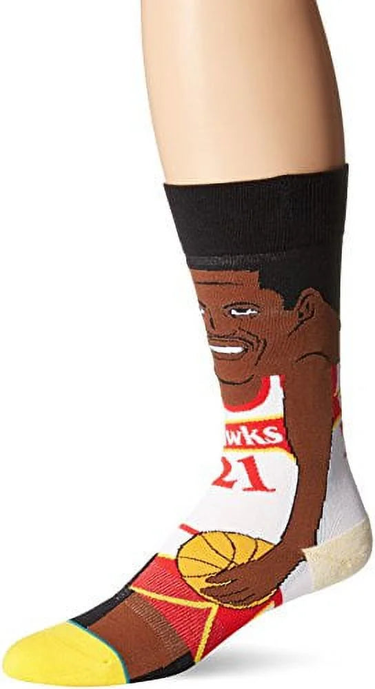 Stance Men's NBA Legends Classics Crew Socks (Wilkins)