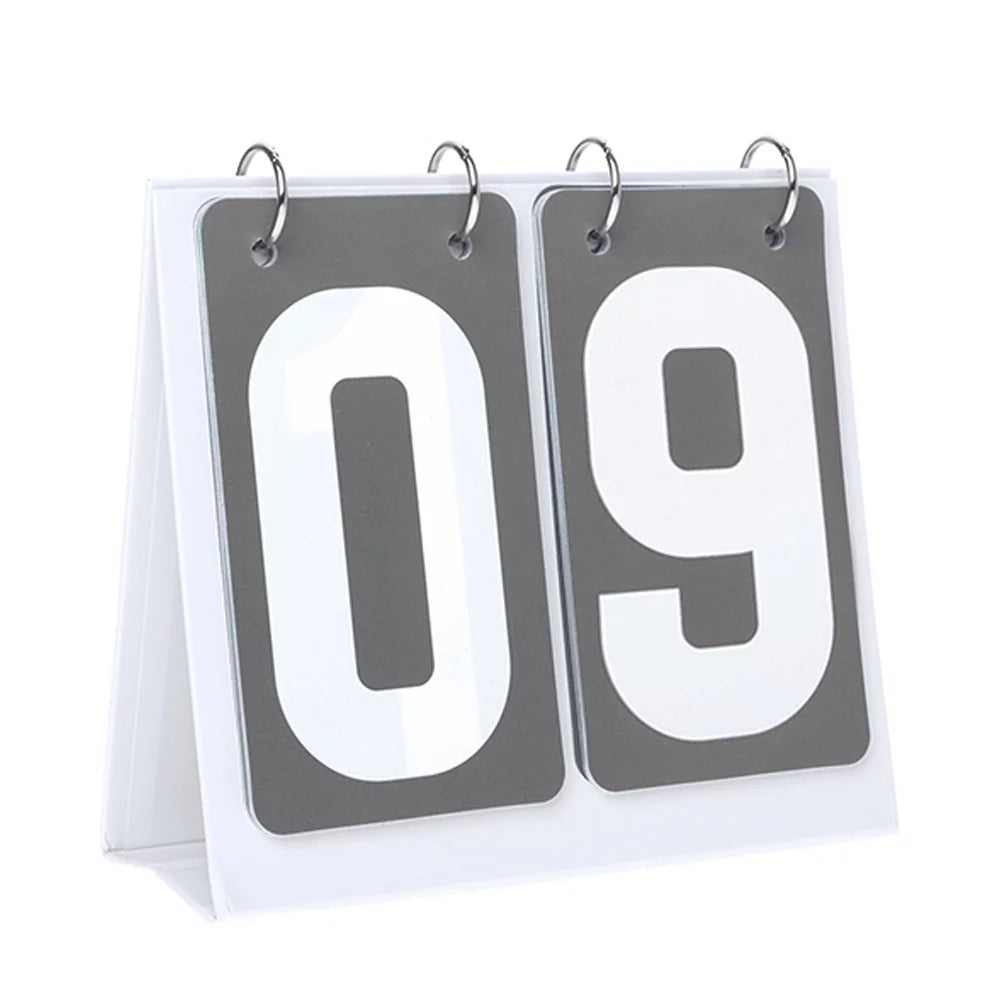 GOGO Scoreboard Flip Score Keeper Bulk for Basketball Game, Portable Scoreboard Up to 99 - Grey