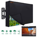 IClover 52''-55 Outdoor Weatherproof LCD Plasma TV/Television Cover Flat Screen TV/Television Dustproof Protector with Waterproof Remote Pocket, Black