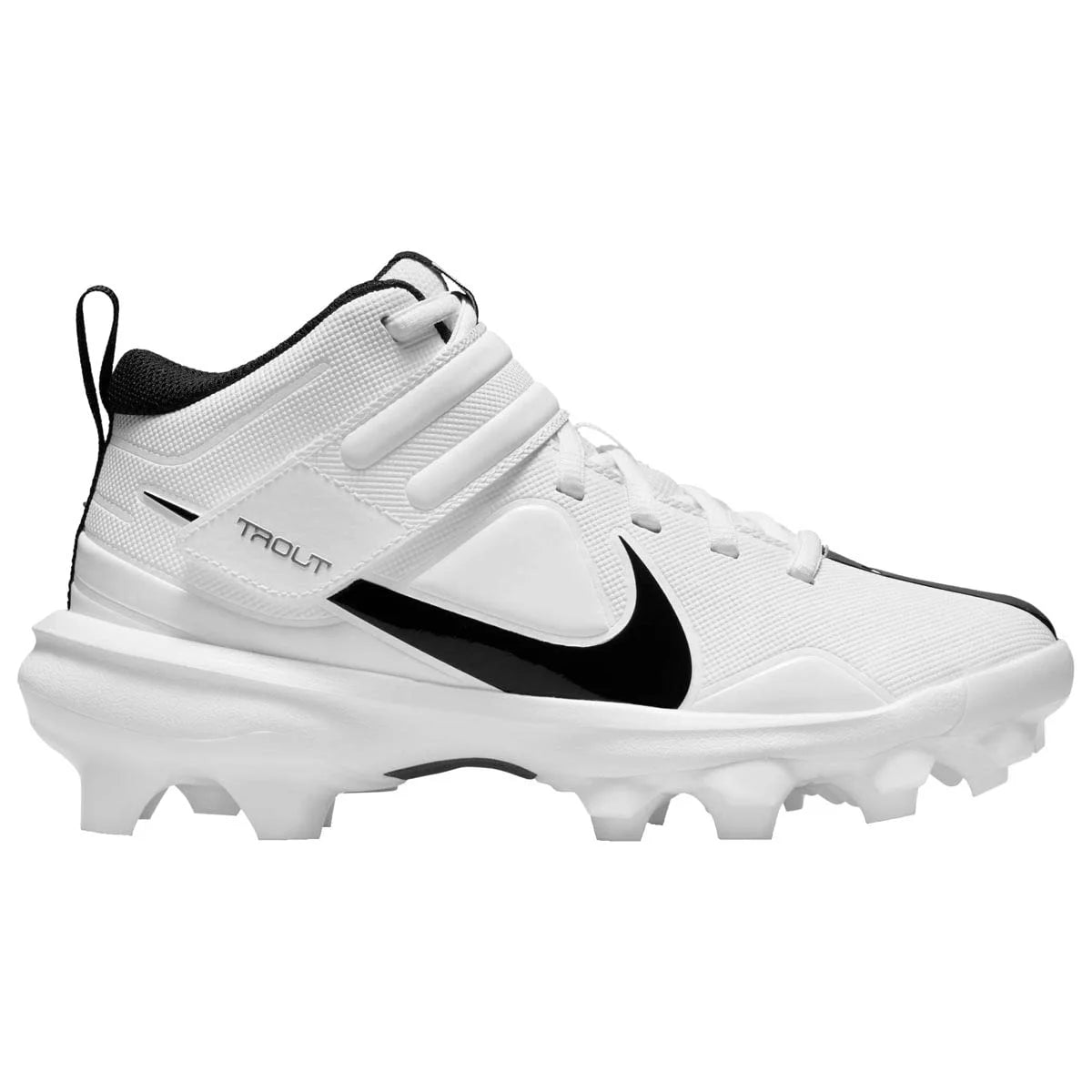 Nike Boys Big Kids Force Trout 7 Pro Molded Baseball Cleats White | Black Size 11.5