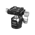 Tomshoo D-25C Machining Aluminum Alloy Double Notch Ball Head Ballhead Low Center of Gravity for Manfrotto Tripod Monopod for DSLR Cameras Max Load Capacity 10kg