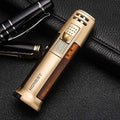 Portable Outdoor Emergency Windproof Torch Torch Lighter Baking Barbecue Welding Flame Lock Gas Can Be Filled Gas Turbine Lighter (Without Gas)