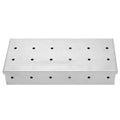 Leylor Smoking Box-Large Capacity Stainless Steel Smoker Box BBQ Wood Chip Smoking Box Barbecue Grill Accessory