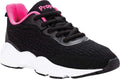 Women's Propet Stability Strive Sneaker Black/Hot Pink Knit Mesh 13 B
