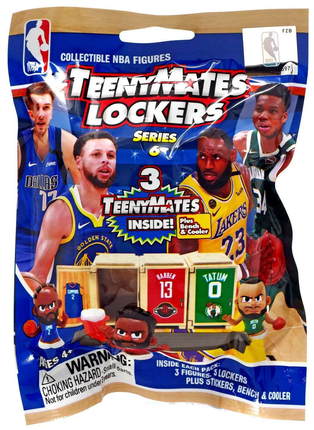 NBA TeenyMates Lockers Basketball Series 6 Mystery Pack