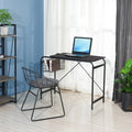 Homy casa 31.5 Small Desk, Computer Table with Storage Basket, Study Table for Small Space, Writing Desk for Home Office