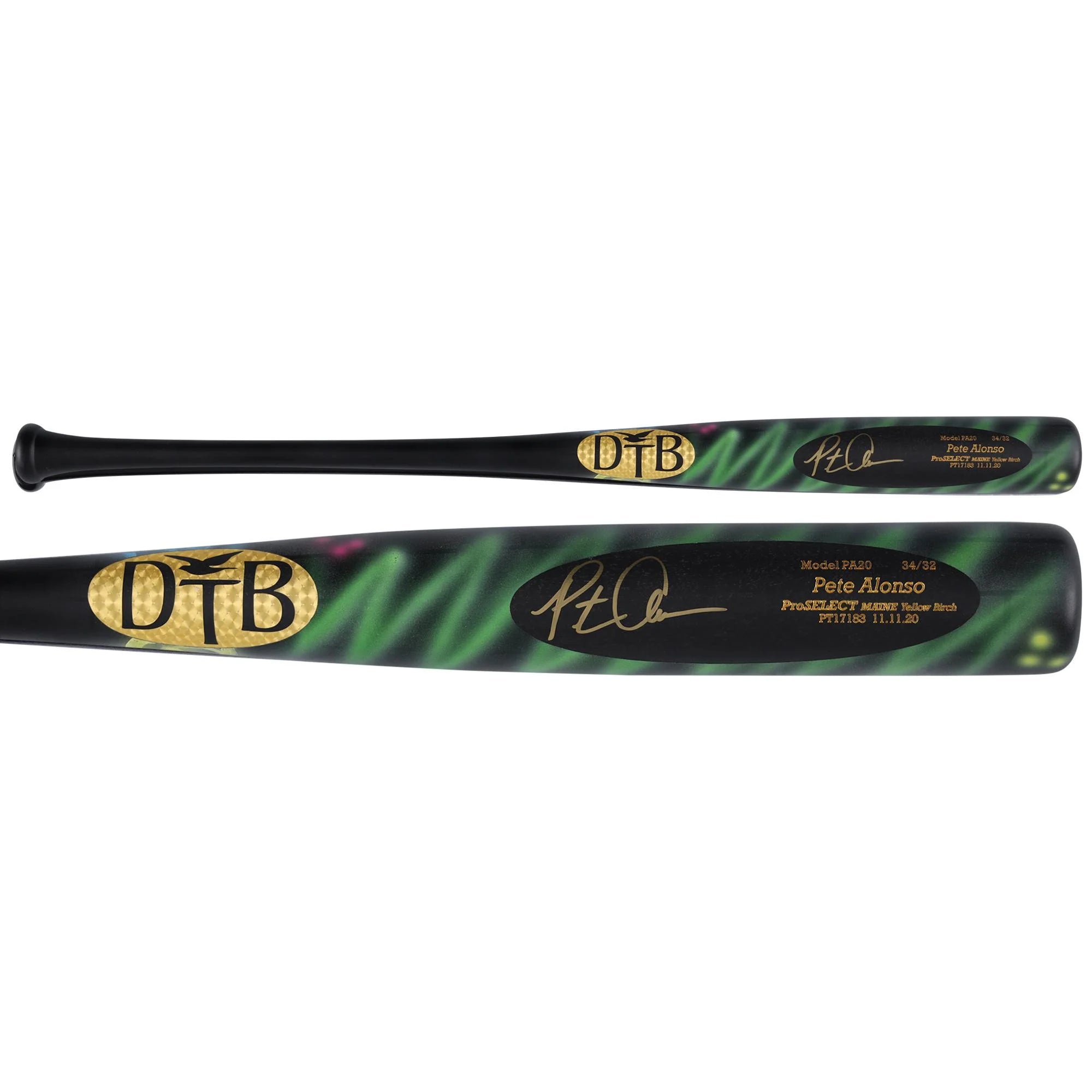Pete Alonso New York Mets Autographed Bat - Art by Stadium Custom Kicks - #1 of Limited Edition 1 - XP14005697 - Fanatics Authentic Certified