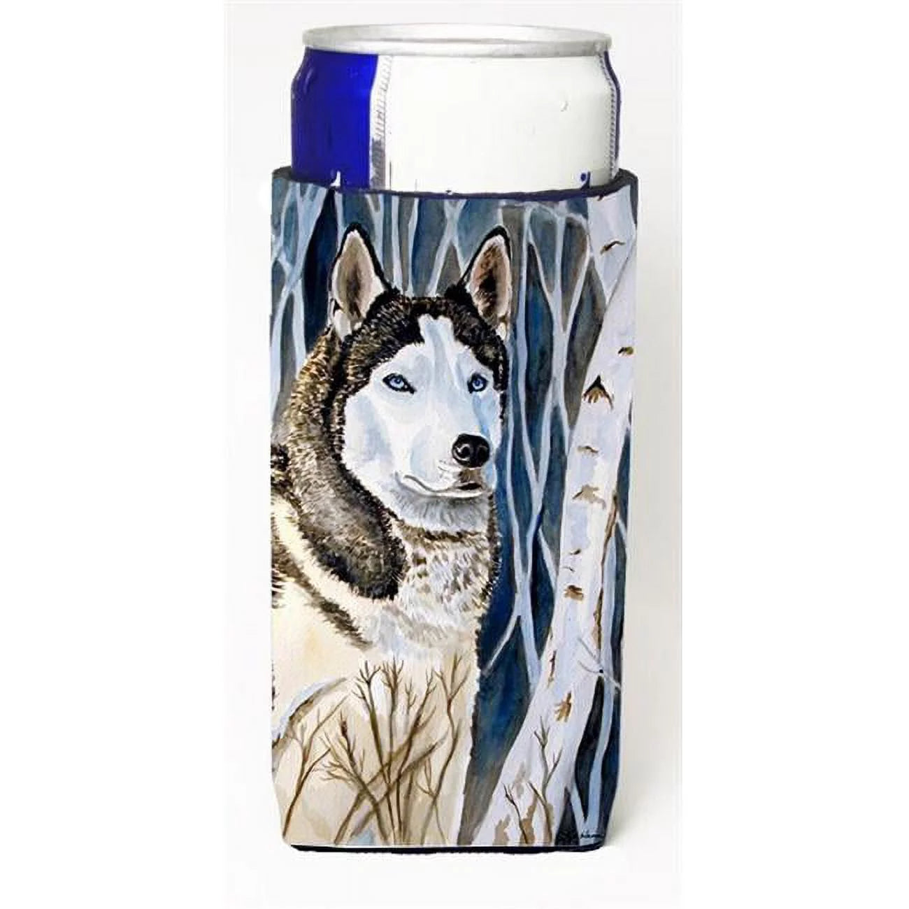 Siberian Husky Michelob Ultra bottle sleeves For Slim Cans - 12 oz.