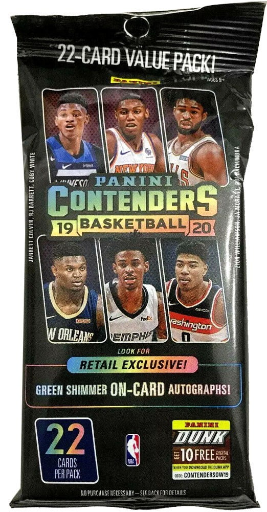 NBA Panini 2019-20 Contenders Basketball Trading Card FAT Pack