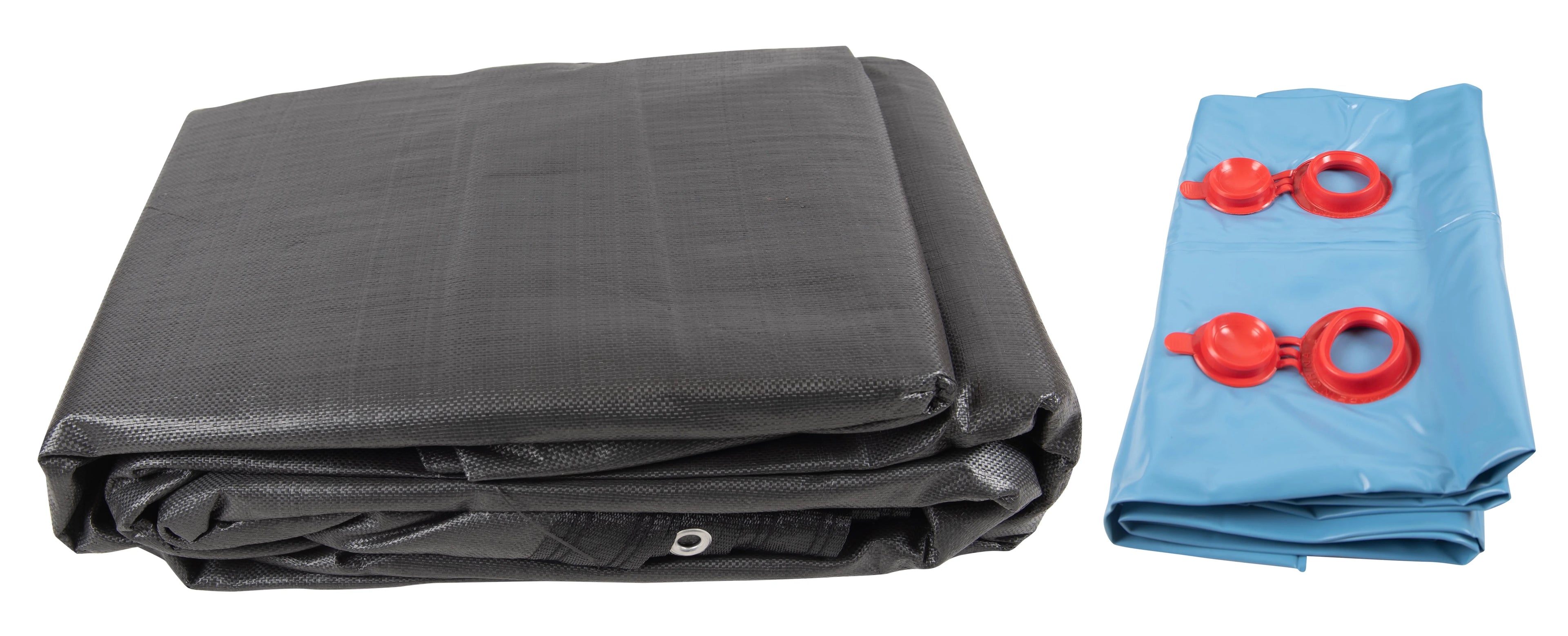 SET SunSolar Energy Technologies- MESH InGround Winter Pool Cover for 12x20 Foot Rectanglel Swimming Pool - Winter Pool Cover has durable Loops 8-Yr warranty. 8ft Double Water Bags Included.