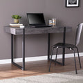 SEI Furniture Harkriven Wooden Small Space Writing Desk in Black
